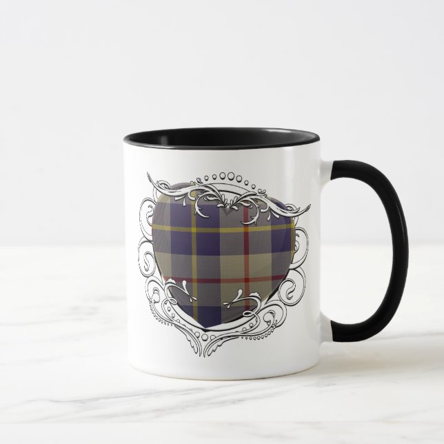 Taza Corazón de MacRae Tartan (Derecha)