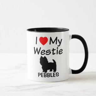 Taza Corazón de mi peluca de perro