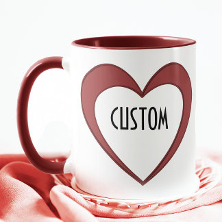 Taza Corazón de personalizable