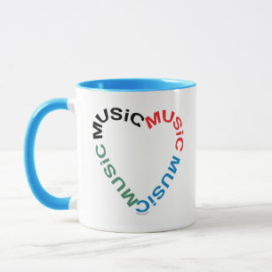 Taza Corazón de texto musical