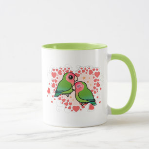 Taza Corazón del amor del Lovebird