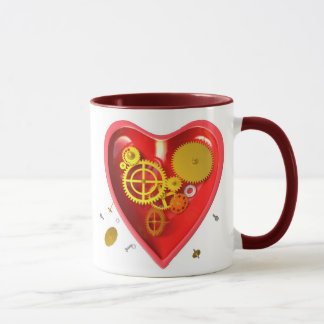 Taza corazón del cyborg