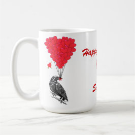 Taza Corazón gótico y corazón de amor San Valentín