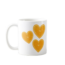 Taza Corazón Naranja – Taza de Café Cítrico Adorab