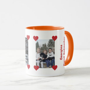 Taza Corazón Orgullosa Madre Amor Personalizar Fotos N