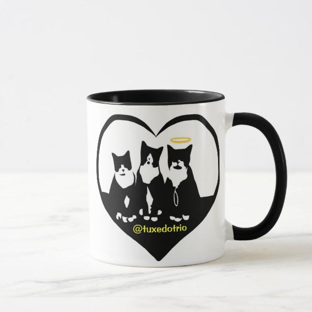 Taza Corazón original de TuxedoTrio (Derecha)