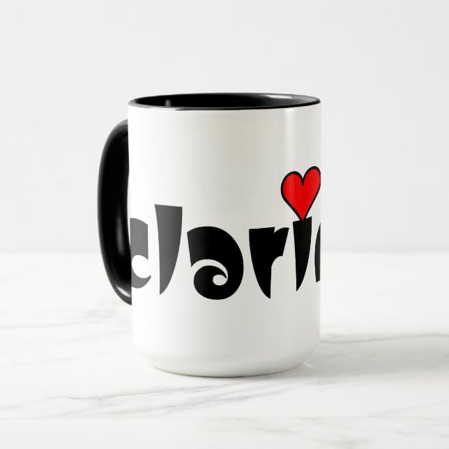 Taza Corazón pequeño Clarinet (Anverso izquierdo)