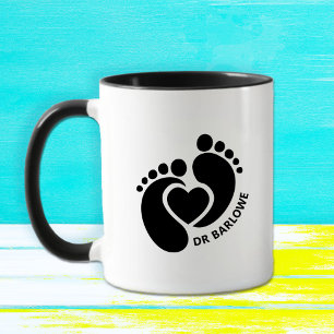 Taza Corazón Pies de Bebé