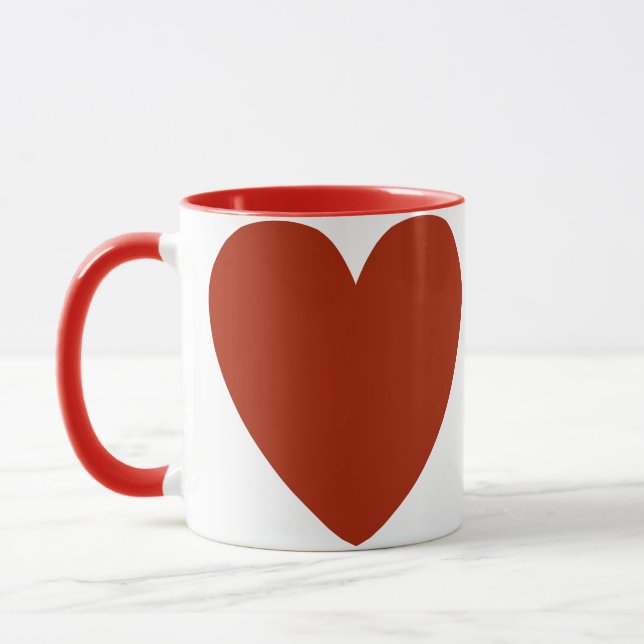 Taza Corazón rojo claro (Izquierda)