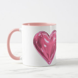 Taza Corazón rosa
