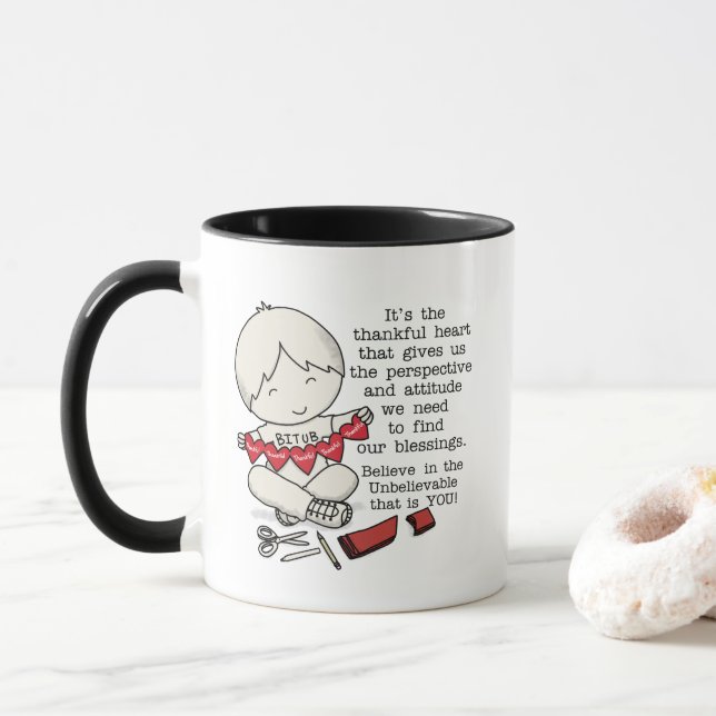Taza Corazones agradecidas (Con donut)