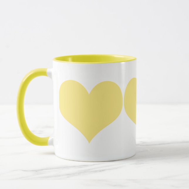 Taza Corazones amarillos (Izquierda)
