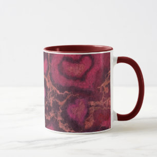 Taza Corazones, amor romántico día de San Valentín rosa