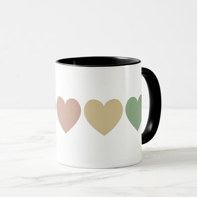 Taza Corazones arcoiris (Anverso derecho)