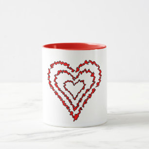 Taza Corazones de amor