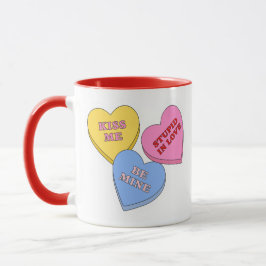 Taza Corazones de caramelo día de San Valentín 