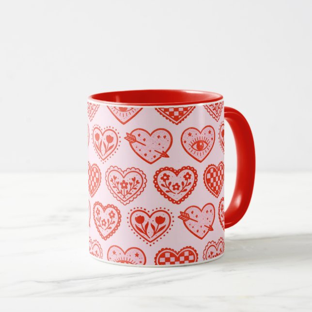 Taza Corazones Decorados (Anverso derecho)