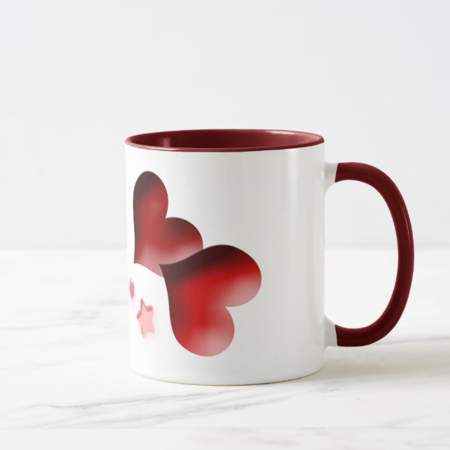Taza Corazones del amor [taza] (Derecha)