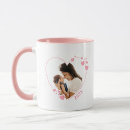 Taza Corazones Fotograma Mug Rosa