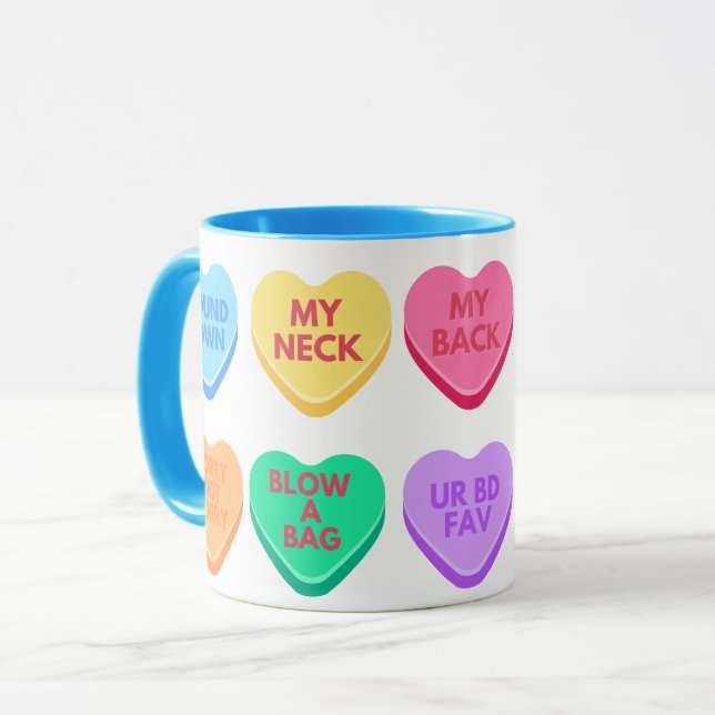Taza Corazones inapropiados para la conversación (Anverso izquierdo)
