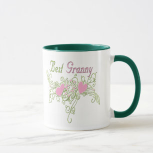 Taza Corazones que remolinan de la mejor abuelita