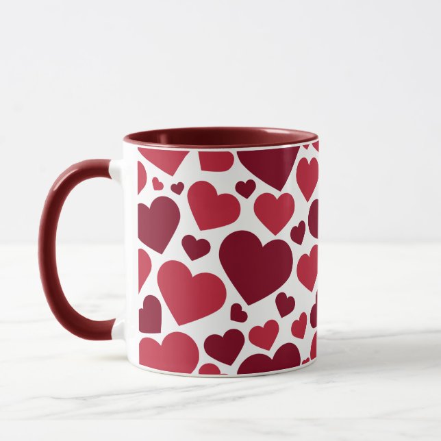 Taza Corazones rojos (Izquierda)
