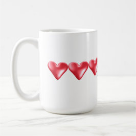 Taza Corazones rojos dulces