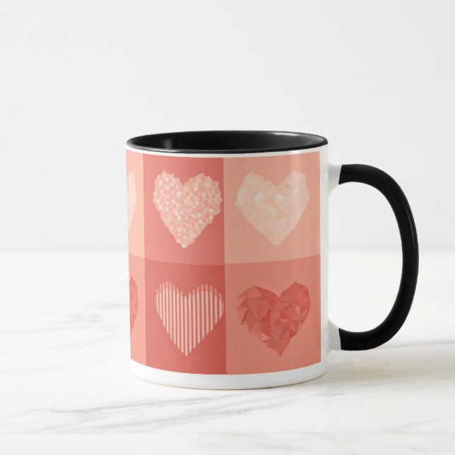 Taza Corazones rosados para ti (Derecha)