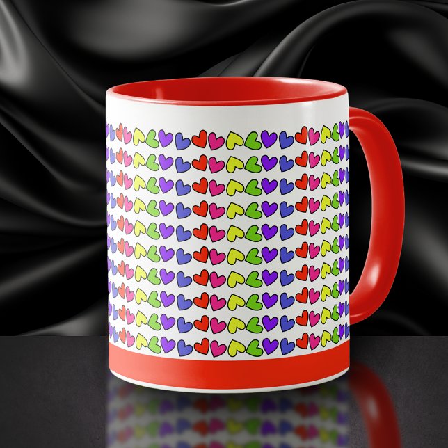 Taza Corazones vibrantes (Subido por el creador)