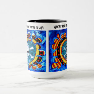 Taza Corazones y cráneos