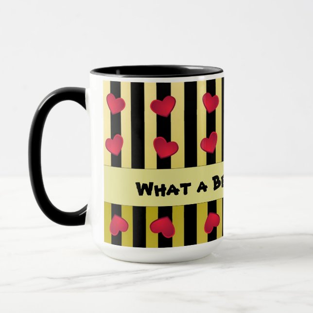 Taza Corazones y Rayas (Izquierda)