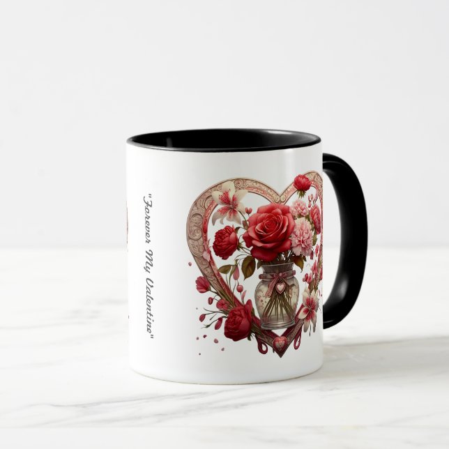 Taza "Corazones y Rosas" (Anverso derecho)