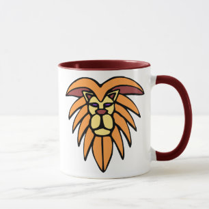 Taza Corbata con cabeza de león