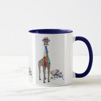Taza Corbatas que llevan de la jirafa