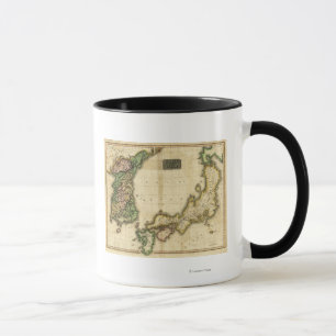 Taza Corea y JapónMapa panorámicoCorea y Japón