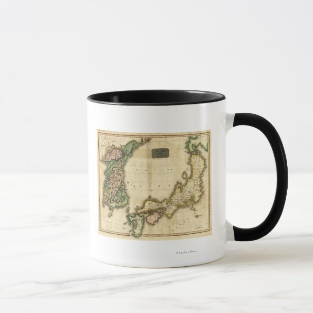 Taza Corea y JapónMapa panorámicoCorea y Japón (Derecha)