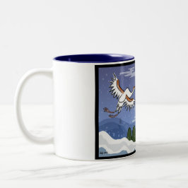 Taza coreana de la grúa del navidad