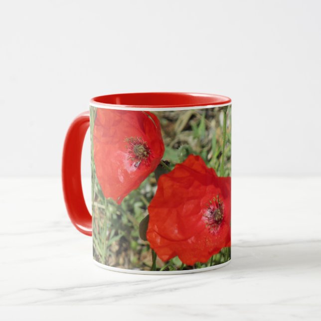Taza Corfu Red Poppies (Anverso izquierdo)
