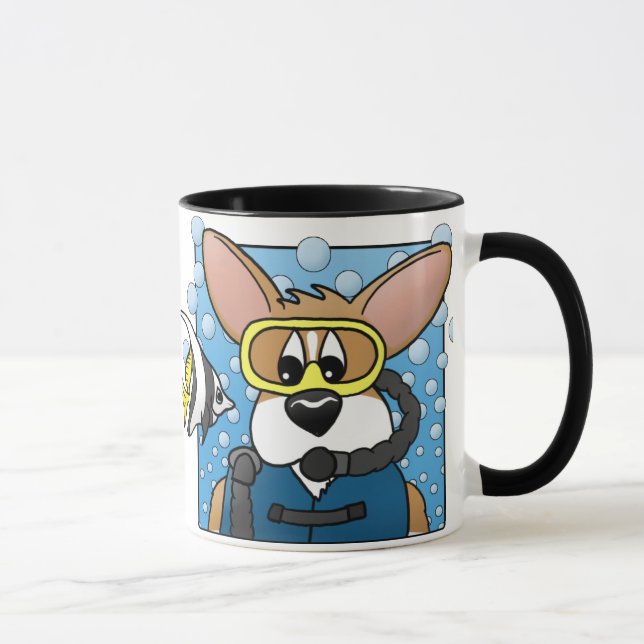 Taza Corgi del equipo de submarinismo (Derecha)