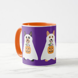 Taza Corgi Ghost Dogs Halloween