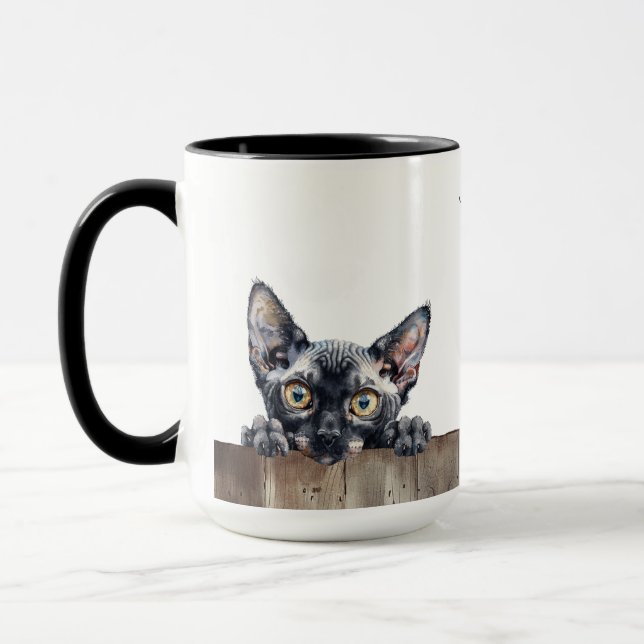 Taza Cornish Rex Cat Mug (Izquierda)