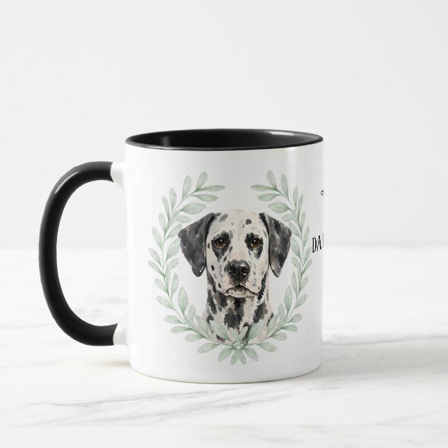 Taza Coroa de Eucalipto Dálmata Monograma (Izquierda)