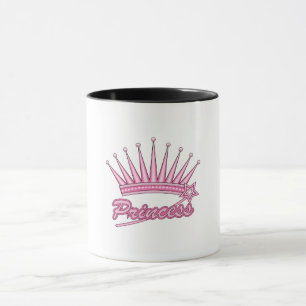 Taza Corona de princesas rosadas