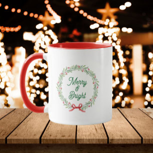 Taza Corona de vacaciones Merry & Bright
