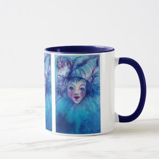 TAZA CORONA EN AZUL (Derecha)