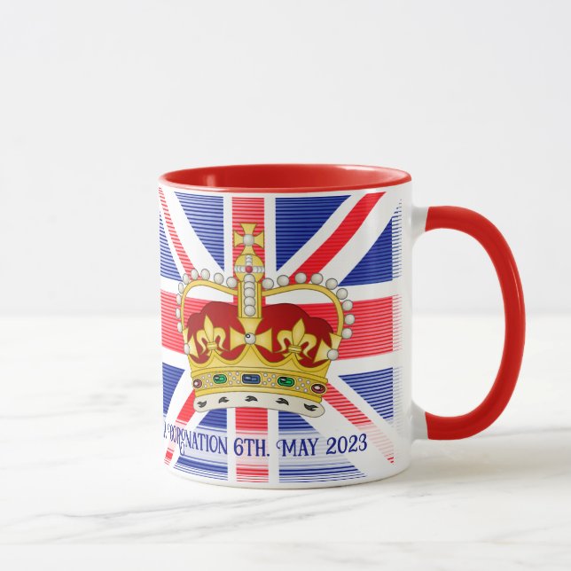 Taza Coronación del Rey Carlos III Café Mug (Derecha)