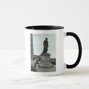 Taza Coronel Guillermo Prescott Statue Scene