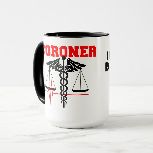 Taza Coroner, MDI, si están golpeando (Anverso izquierdo)