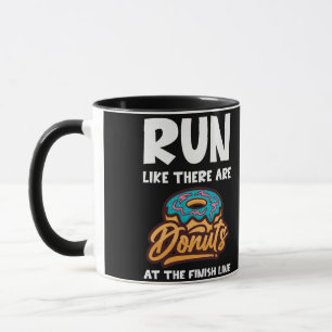 Taza Corre Como Si Hubieran Donuts En La Maratón Final