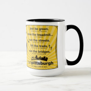 Taza correr pittsburgh mug